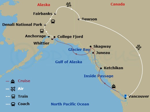 17-night Denali & Yukon Cruisetour Y1C