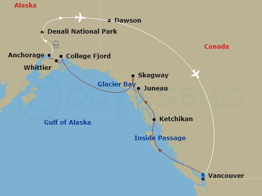 14-night Yukon+Denali Cruisetour Y2C