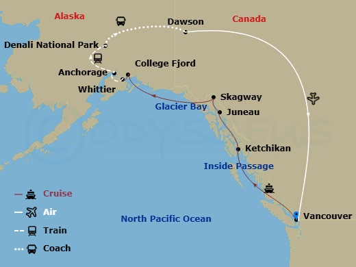 14-night Denali & Yukon Crusietour Y2C