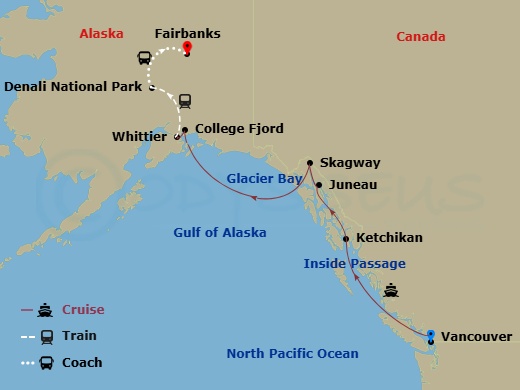 Itinerary map