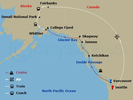 10-night Denali Cruisetour R8C