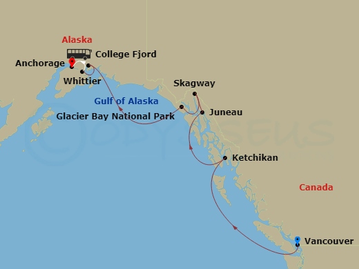 9-night Katmai National Park Cruisetour #03N