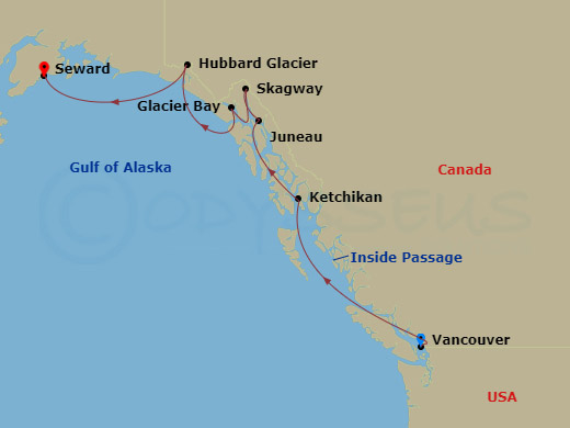 7-night Alaska: Glacier Bay, Skagway & Juneau Cruise