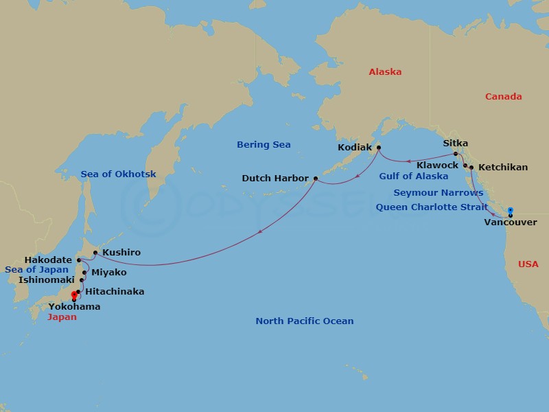 22-night Pacific Passage & Jewels Of Japan Cruise