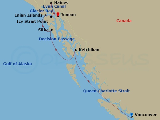 7-night Alaska Inside Passage & Glacier Bay Cruise