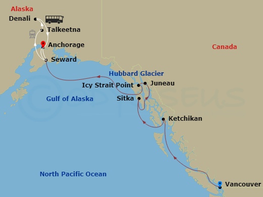 10-night Authentic Tastes Of Alaska Cruisetour 9A