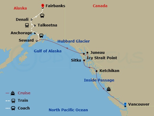 Itinerary map