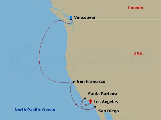 7-night Pacific Wine Country Cruise
