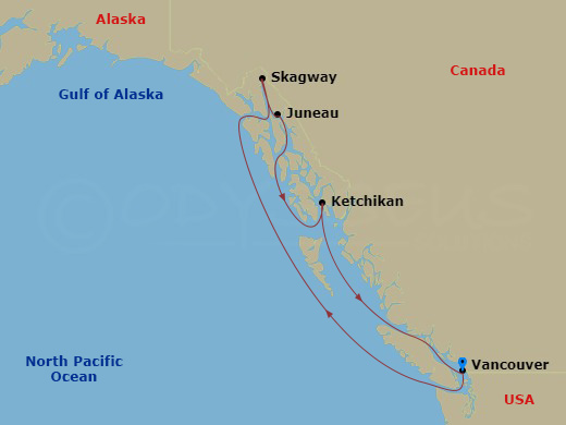 Itinerary map