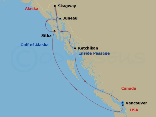 7-night Alaska Inside Passage Cruise