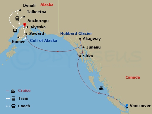 13-night Homer Adventure & Interior Wildlife Cruisetour #10A