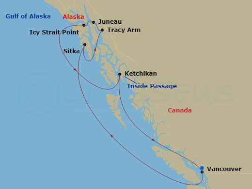 7-night Alaska Inside Passage Cruise