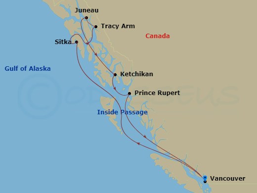 7-night Alaska Inside Passage Cruise