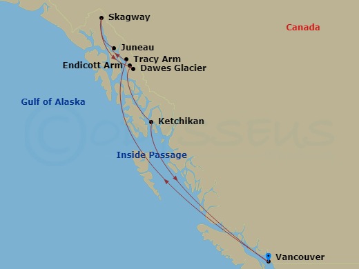 7-night Alaska Inside Passage Cruise