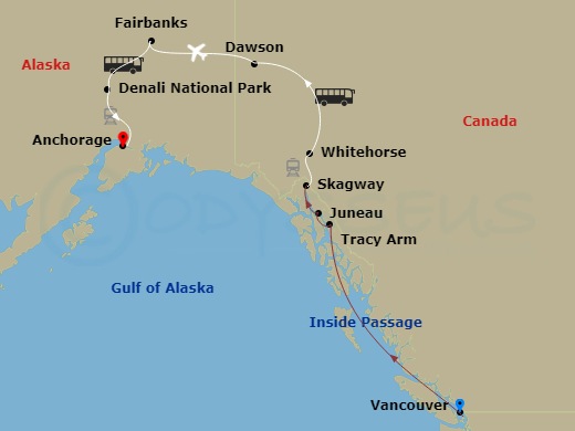 11-night Denali & Yukon Cruisetour Y4C