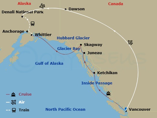 14-night Yukon+Denali Cruisetour Y2L