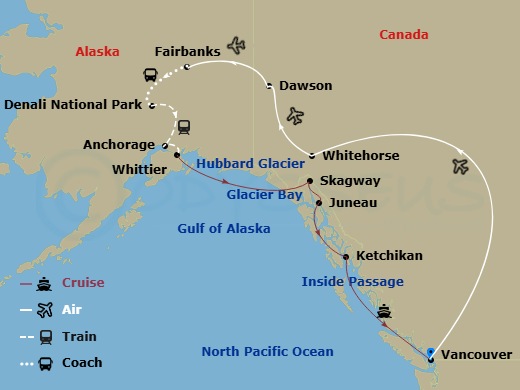 Itinerary map